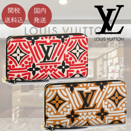 Louis Vuitton 2020 21AW Street Style Leather Logo Long Wallets 