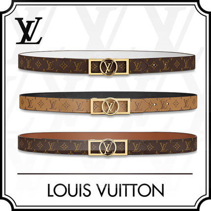 Louis Vuitton 2020 SS Monogram Street Style Leather Logo Belts M0208U M0203U M0196U 