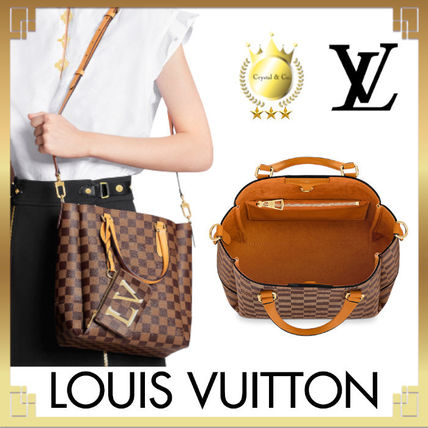 Louis Vuitton DAMIER 2020 SS Other Plaid Patterns Casual Style Canvas A4 2WAY Leather 