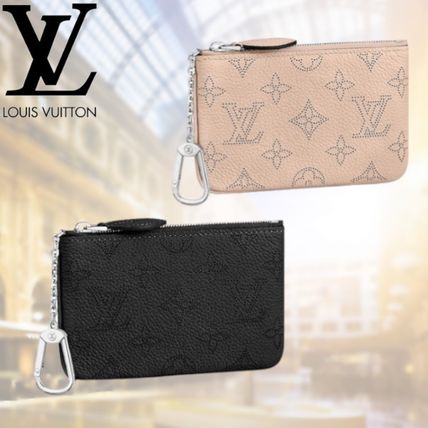 Louis Vuitton MAHINA 2020 21AW Monogram Plain Leather Small Wallet Logo Coin Cases M69508 M69532 