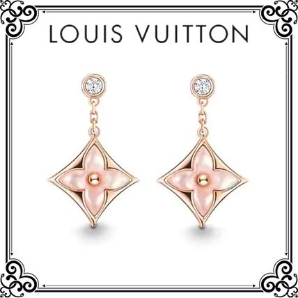 Louis Vuitton Party Style 18K Gold Office Style Elegant Style Earrings Q96667 