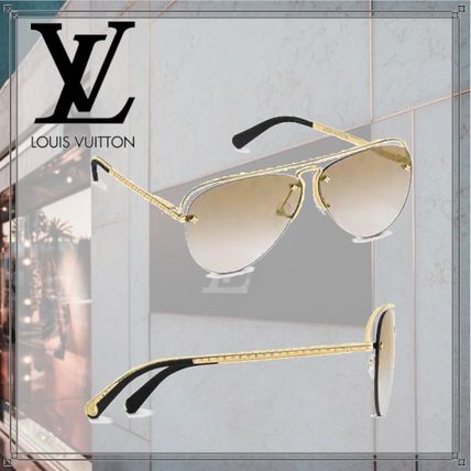 Louis Vuitton 2020 SS Unisex Blended Fabrics Round Sunglasses Z1366W Z1366E 