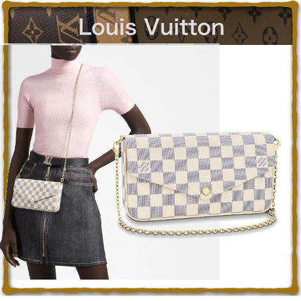 Louis Vuitton DAMIER AZUR Felicie Pochette N63106 