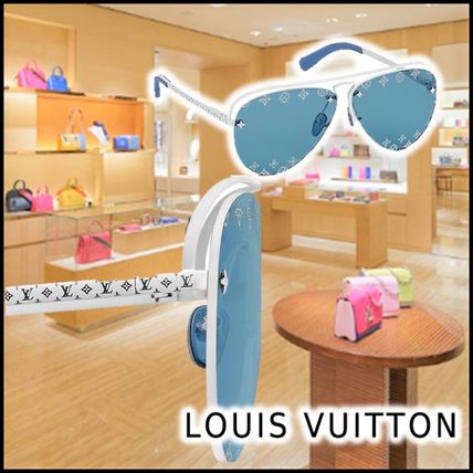 Louis Vuitton 2020 SS 2020 SS LV ESCALE GREASE SUNGLASSES blue sunglasses Z1329E 