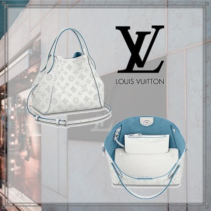 Louis Vuitton MAHINA 2020 SS Monogram Casual Style Calfskin Blended Fabrics 2WAY Leather M56199 