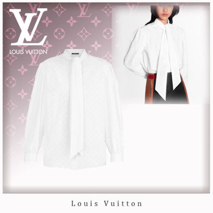 Louis Vuitton 2020 Cruise Blouse With Lavaliere Collar 1A6050 1A604Z 1A604Y 1A604X 1A604W 1A604V 