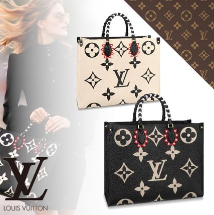 Louis Vuitton 2019 20AW Monogram Casual Style A4 Leather Elegant Style Logo Totes M45373 M45372 