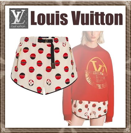 Louis Vuitton Short Dots Casual Style Silk Blended Fabrics Street Style 1A842N 