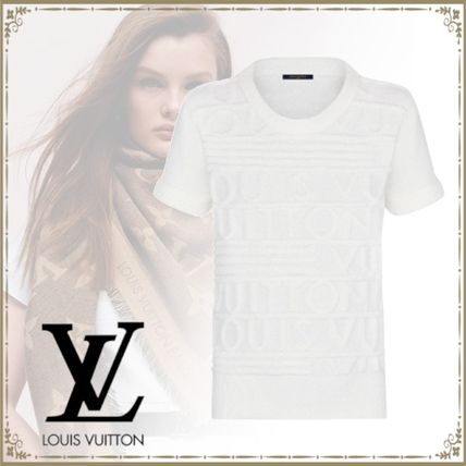 Louis Vuitton 2020 21AW Wool Nylon Blended Fabrics Medium Short Sleeves Logo 