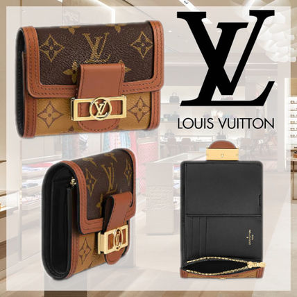 Louis Vuitton MONOGRAM Monogram Canvas Blended Fabrics Leather Folding Wallet M68725 
