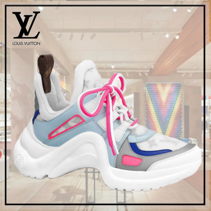 Louis Vuitton Monogram Casual Style Plain Leather Logo Low Top Sneakers 1A65KA 1A65KA 