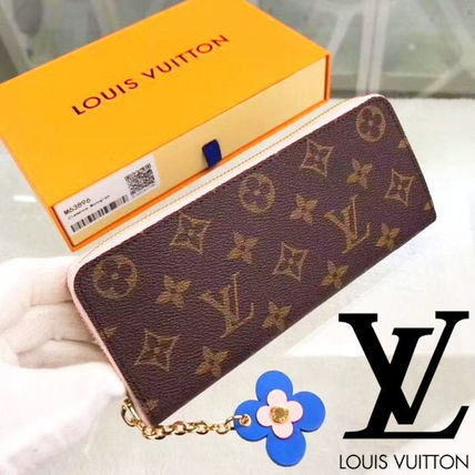 Louis Vuitton ZIPPY WALLET Monogram Canvas Leather Logo Long Wallets M63896 