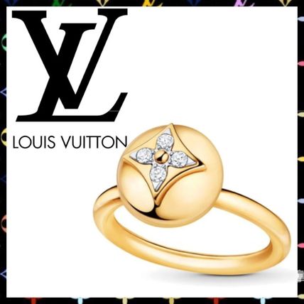 Louis Vuitton 2020 SS B Blossom Ring Yellow Gold White Gold And Diamonds Q9M01E 