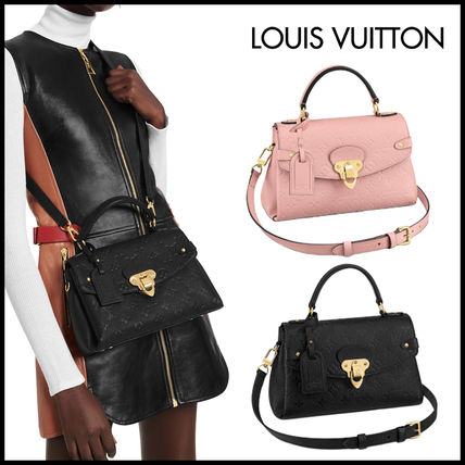 Louis Vuitton MONOGRAM EMPREINTE Monogram Calfskin 3WAY Crossbody Logo Handbags 