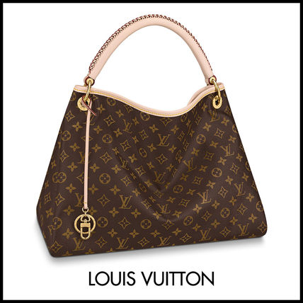 Louis Vuitton ARTSY Monogram 2WAY Leather Elegant Style Logo Totes 
