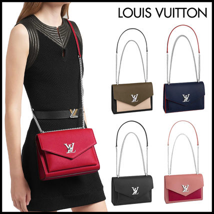 Louis Vuitton Casual Style Calfskin 2WAY Leather Party Style Elegant Style 