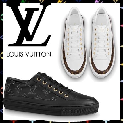 Louis Vuitton 2020 21AW Monogram Leather Logo Low Top Sneakers 1A87SY 