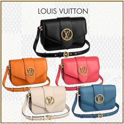 Louis Vuitton 2020 SS Blended Fabrics Street Style 2WAY Bi color Plain Leather 
