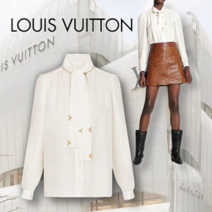 Louis Vuitton MONOGRAM 2020 SS Micro Monogram Jacquard Blouse 1A82SI 