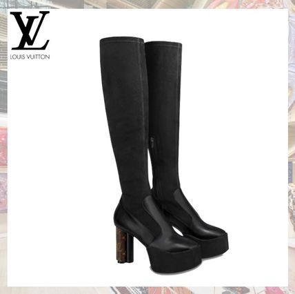 Louis Vuitton MONOGRAM 2020 SS Podium Platform High Boot 1A7U7D 