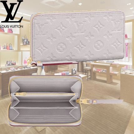 Louis Vuitton MONOGRAM EMPREINTE 2020 SS Monogram Unisex Blended Fabrics Plain Leather Long Wallet M69142 