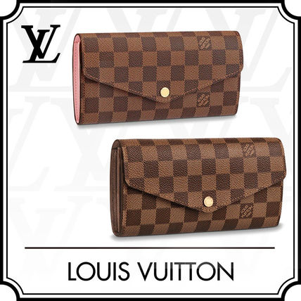 Louis Vuitton 2020 SS Monogram Canvas Street Style Leather Logo Long Wallets N60114 N63209 