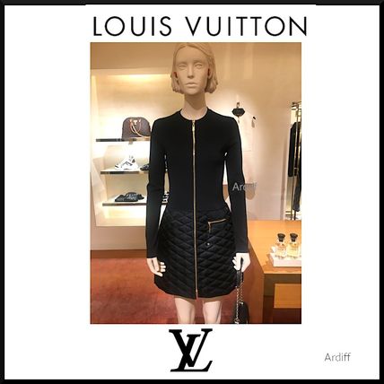 Louis Vuitton MONOGRAM 2020 21AW Long Sleeves Logo Dresses 1A5TTB 1A5TTA 1A5TT9 1A5TT8 