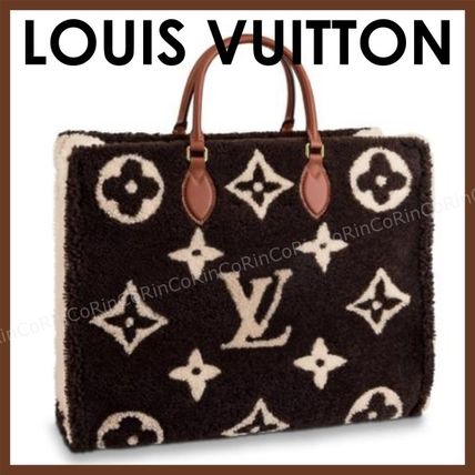 Louis Vuitton 2019 20AW Monogram Casual Style 2WAY Shearling Logo Totes 