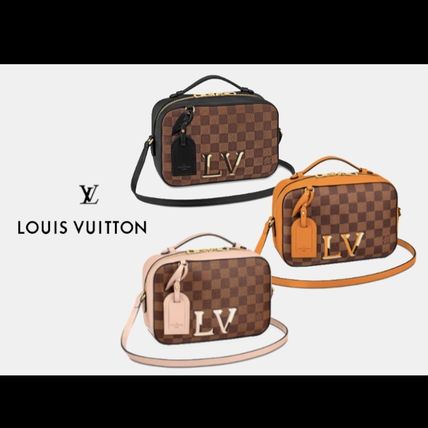 Louis Vuitton DAMIER Casual Style Canvas 2WAY Crossbody Logo Shoulder Bags 