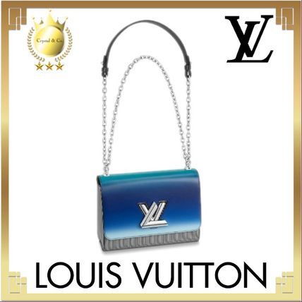 Louis Vuitton TWIST 2019 SS Stripes Casual Style Calfskin 2WAY Bi color Chain Plain 