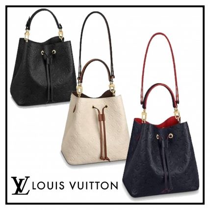 Louis Vuitton NEONOE 2020 SS Monogram Blended Fabrics 3WAY Bi color Leather Purses M45306 M45307 M45256 