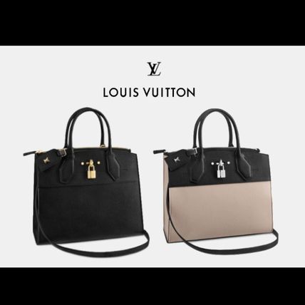 Louis Vuitton A4 2WAY Office Style Elegant Style Crossbody Handbags 