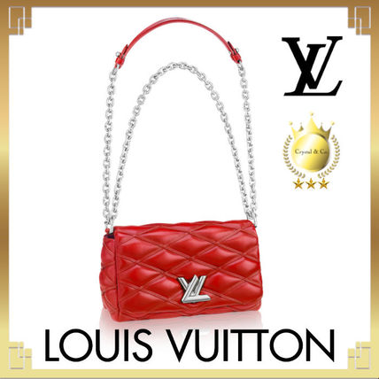 Louis Vuitton 2020 SS Casual Style Lambskin 2WAY Chain Plain Leather Party Style 