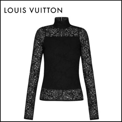 Louis Vuitton 2020 SS Long Sleeved Lace Top 1A5K5D 