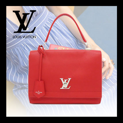 Louis Vuitton CURIEUSE Casual Style 2WAY Plain Leather Party Style Elegant Style 