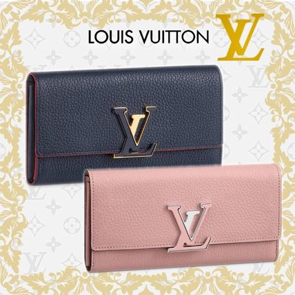 Louis Vuitton CAPUCINES Leather Long Wallets 