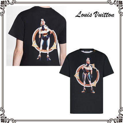 Louis Vuitton 2020 SS Crew Neck Unisex Street Style Collaboration Plain Cotton 