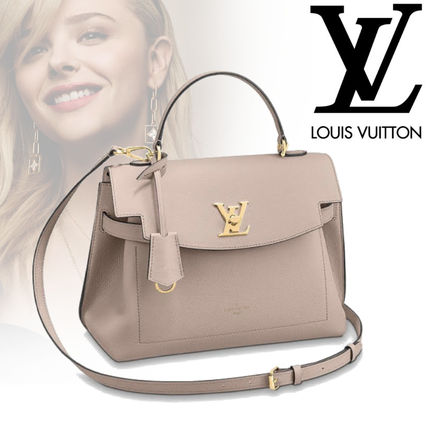 Louis Vuitton LOCKME 2020 21AW Casual Style 2WAY Plain Leather Office Style Elegant Style 