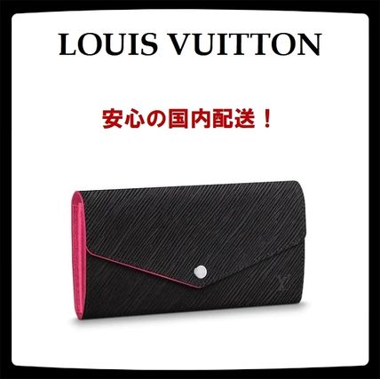 Louis Vuitton EPI 2019 SS Plain Leather Logo Long Wallets 