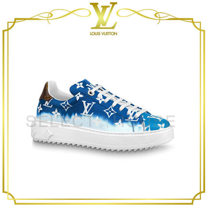 Louis Vuitton 2020 SS Monogram Leather Low Top Sneakers 1A7UMD 1A7UM 