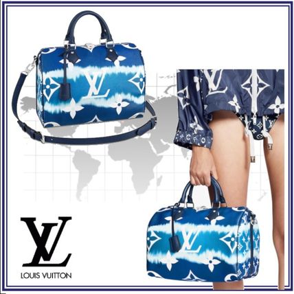 Louis Vuitton 2020 SS Monogram Blended Fabrics 2WAY Leather Party Style 