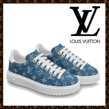 Louis Vuitton 2020 SS Monogram Round Toe Rubber Sole Casual Style Unisex 1A7RAZ 