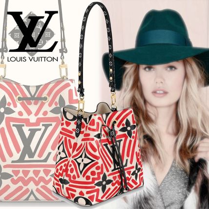 Louis Vuitton NEONOE Flower Patterns Casual Style Canvas Street Style 2WAY M45362 