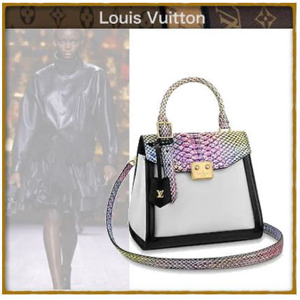 Louis Vuitton 2019 20AW Leather Python Handbags N97351 