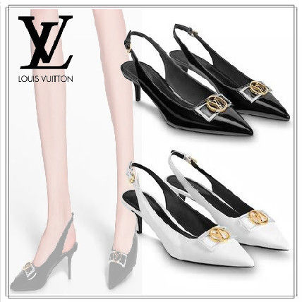 Louis Vuitton 2019 20AW Elegant Style Formal Style Logo Pumps  Mules
