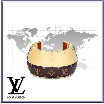 Louis Vuitton Blended Fabrics Leather Party Style Elegant Style Bracelets 