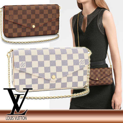 Louis Vuitton 2WAY Leather Party Style Elegant Style Shoulder Bags 