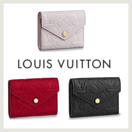 Louis Vuitton MONOGRAM EMPREINTE 2020 SS Leather Folding Wallet Small Wallet Folding Wallets 