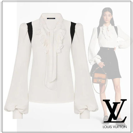Louis Vuitton 2020 21AW Silk Long Sleeves Party Style Office Style Elegant Style 1A7SJG 