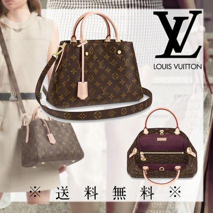 Louis Vuitton MONTAIGNE Monogram Casual Style 2WAY Leather Party Style Office Style M41055 